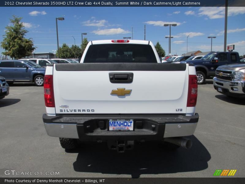 Summit White / Dark Cashmere/Light Cashmere 2012 Chevrolet Silverado 3500HD LTZ Crew Cab 4x4 Dually