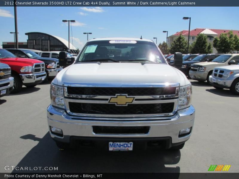 Summit White / Dark Cashmere/Light Cashmere 2012 Chevrolet Silverado 3500HD LTZ Crew Cab 4x4 Dually