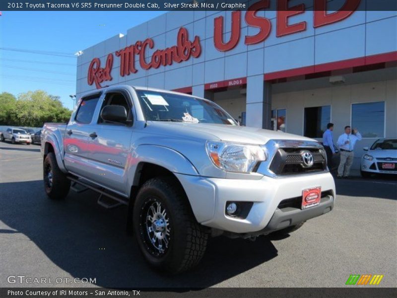 Silver Streak Mica / Graphite 2012 Toyota Tacoma V6 SR5 Prerunner Double Cab