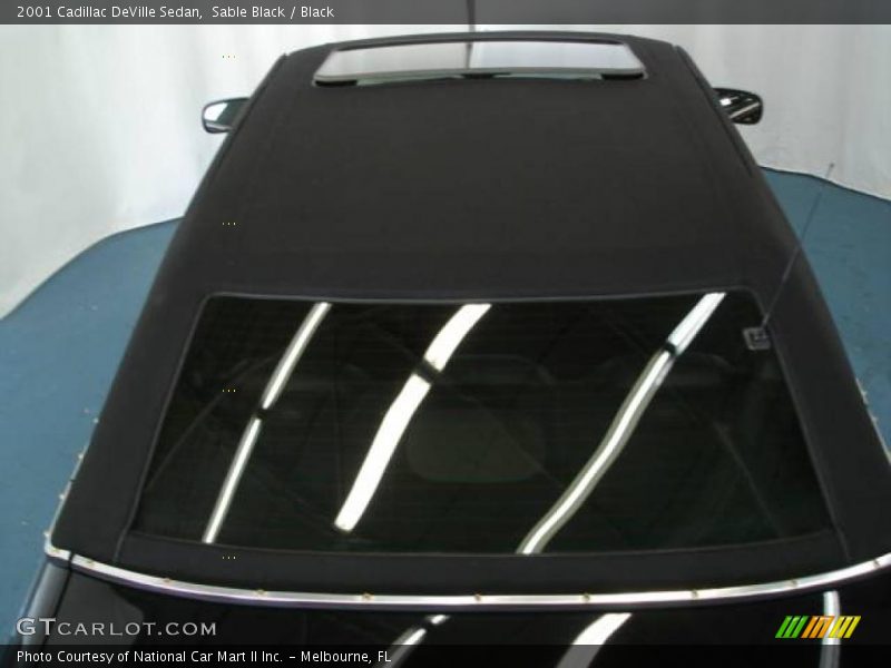 Sable Black / Black 2001 Cadillac DeVille Sedan