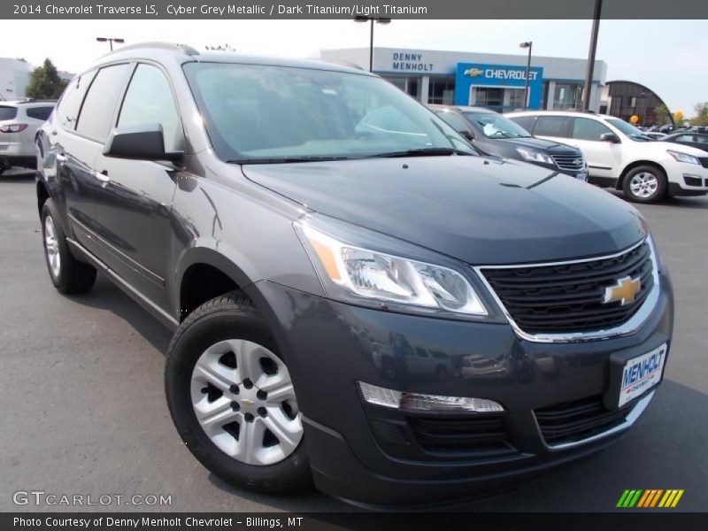 Cyber Grey Metallic / Dark Titanium/Light Titanium 2014 Chevrolet Traverse LS