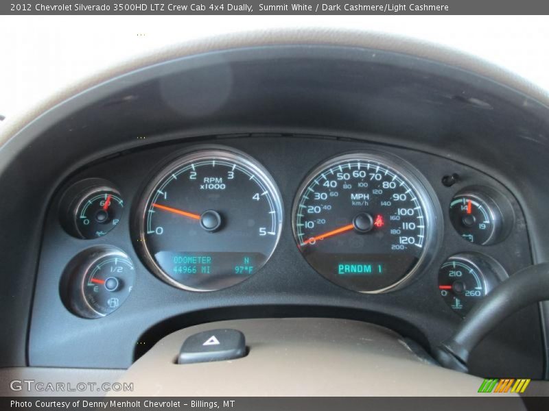 Summit White / Dark Cashmere/Light Cashmere 2012 Chevrolet Silverado 3500HD LTZ Crew Cab 4x4 Dually