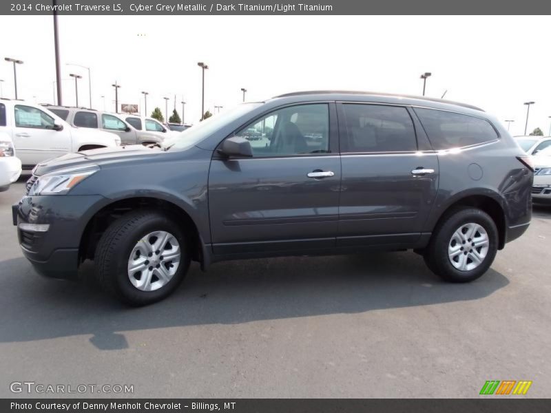 Cyber Grey Metallic / Dark Titanium/Light Titanium 2014 Chevrolet Traverse LS