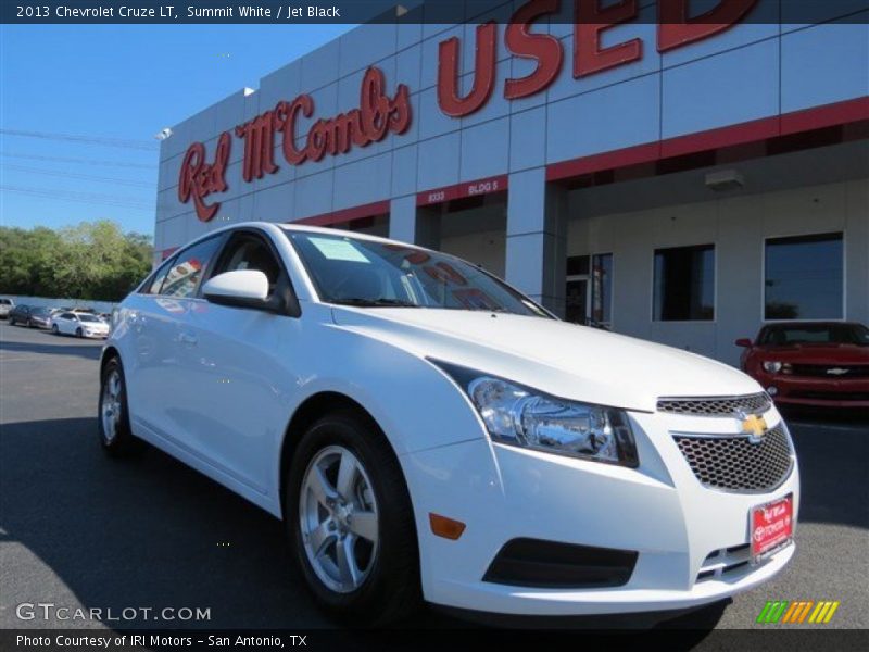 Summit White / Jet Black 2013 Chevrolet Cruze LT
