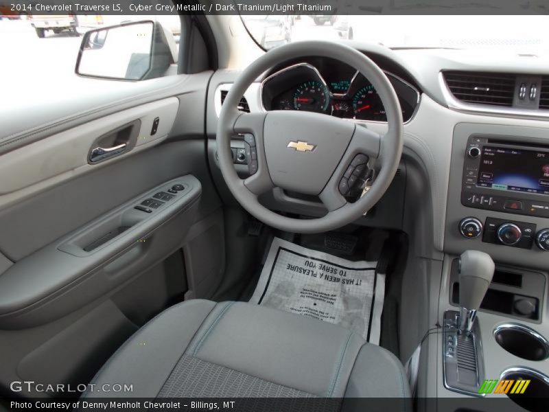 Cyber Grey Metallic / Dark Titanium/Light Titanium 2014 Chevrolet Traverse LS