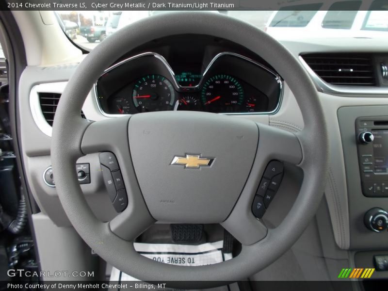 Cyber Grey Metallic / Dark Titanium/Light Titanium 2014 Chevrolet Traverse LS