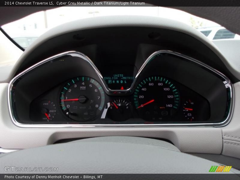 Cyber Grey Metallic / Dark Titanium/Light Titanium 2014 Chevrolet Traverse LS