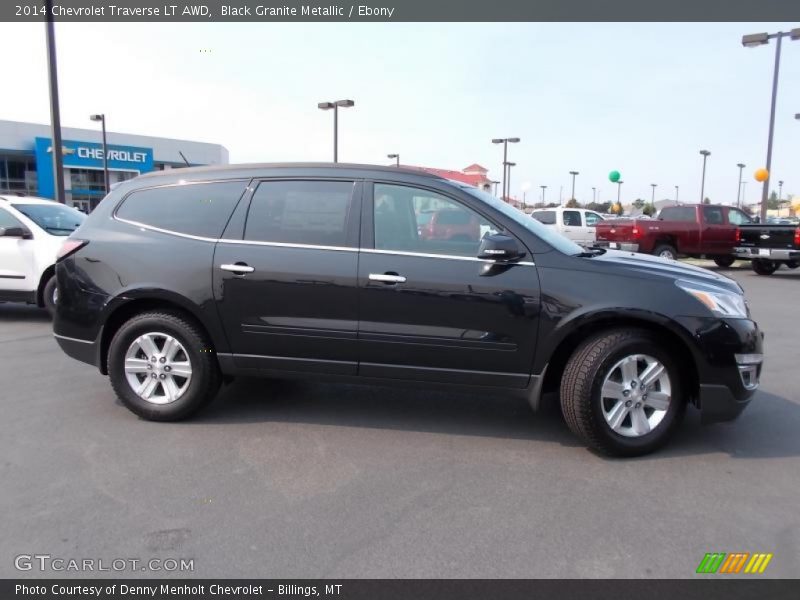 Black Granite Metallic / Ebony 2014 Chevrolet Traverse LT AWD