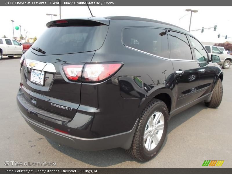 Black Granite Metallic / Ebony 2014 Chevrolet Traverse LT AWD