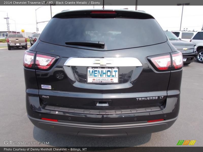 Black Granite Metallic / Ebony 2014 Chevrolet Traverse LT AWD