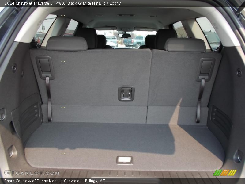 Black Granite Metallic / Ebony 2014 Chevrolet Traverse LT AWD