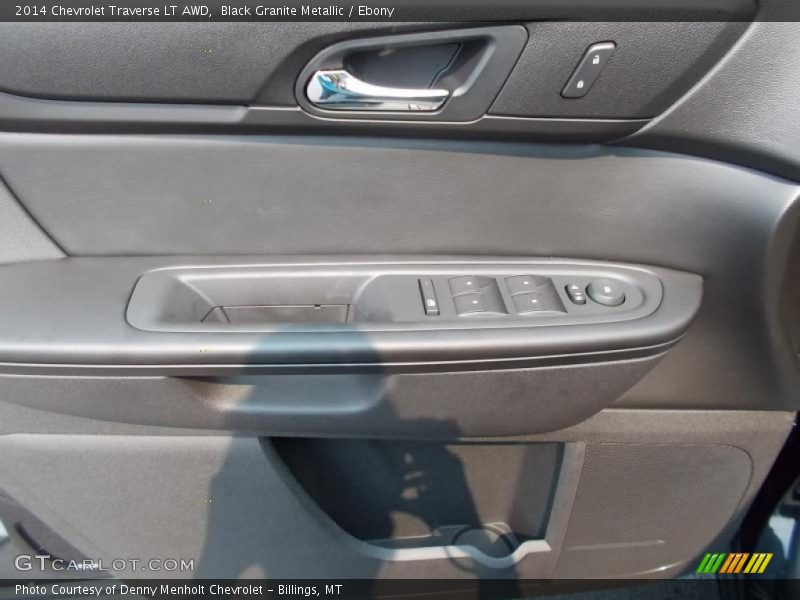 Black Granite Metallic / Ebony 2014 Chevrolet Traverse LT AWD