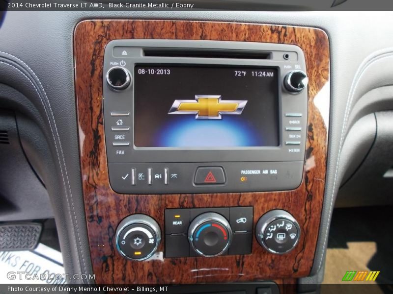 Black Granite Metallic / Ebony 2014 Chevrolet Traverse LT AWD
