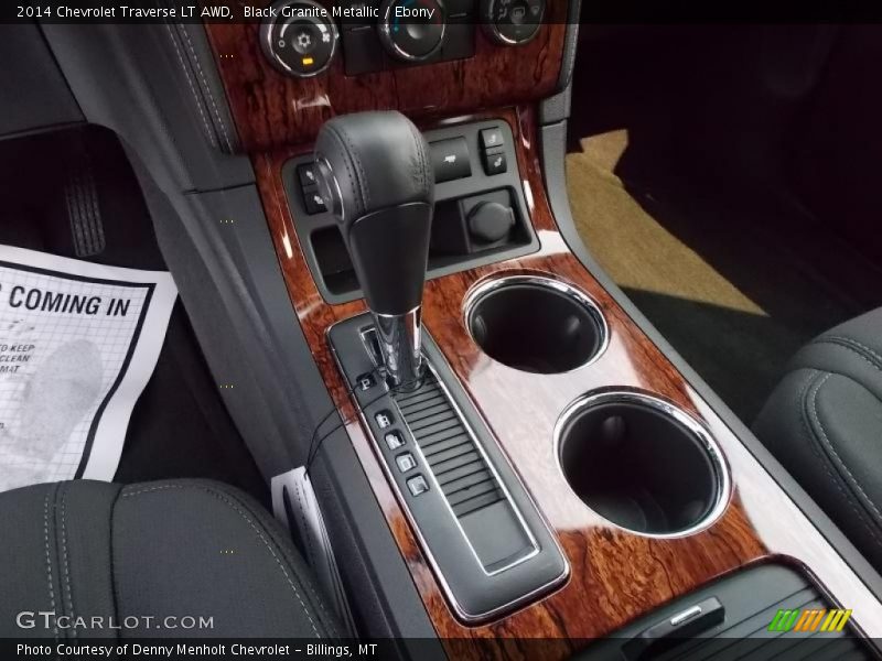 Black Granite Metallic / Ebony 2014 Chevrolet Traverse LT AWD