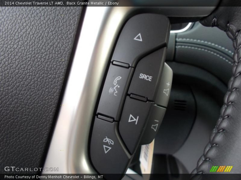 Black Granite Metallic / Ebony 2014 Chevrolet Traverse LT AWD
