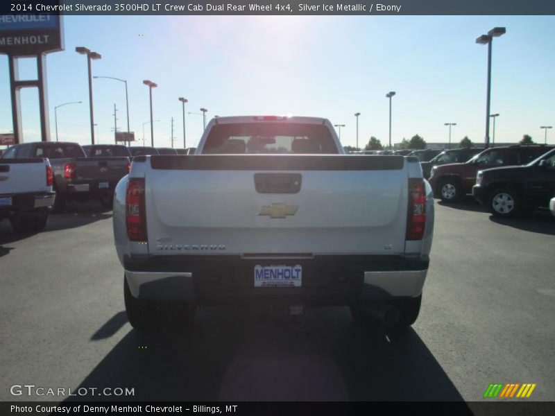 Silver Ice Metallic / Ebony 2014 Chevrolet Silverado 3500HD LT Crew Cab Dual Rear Wheel 4x4
