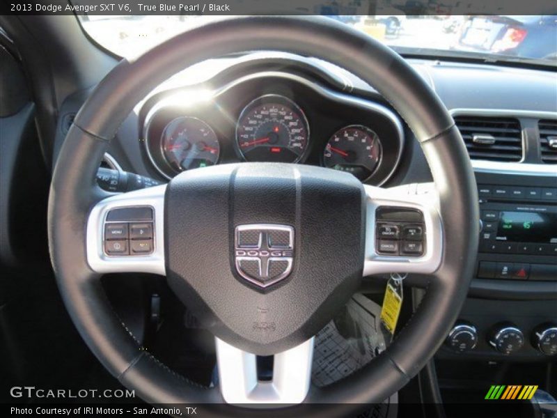 True Blue Pearl / Black 2013 Dodge Avenger SXT V6