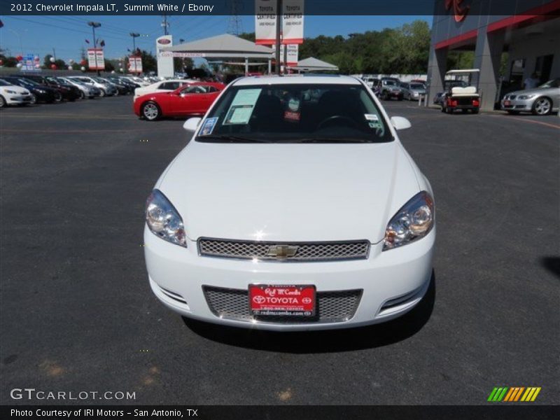 Summit White / Ebony 2012 Chevrolet Impala LT