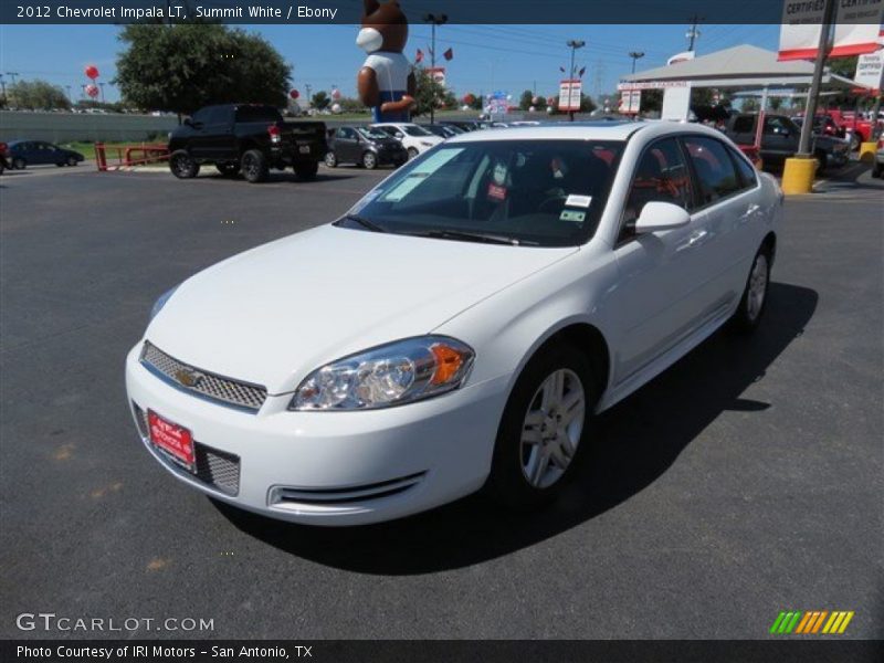 Summit White / Ebony 2012 Chevrolet Impala LT