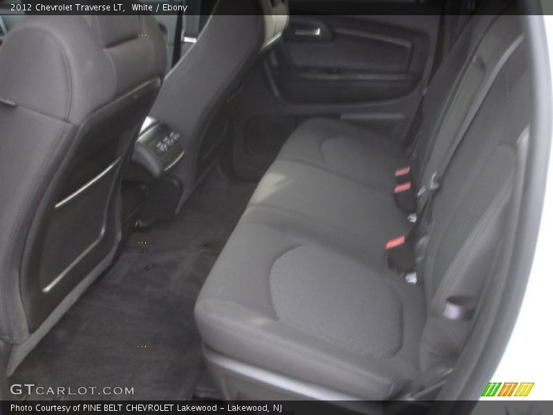 White / Ebony 2012 Chevrolet Traverse LT