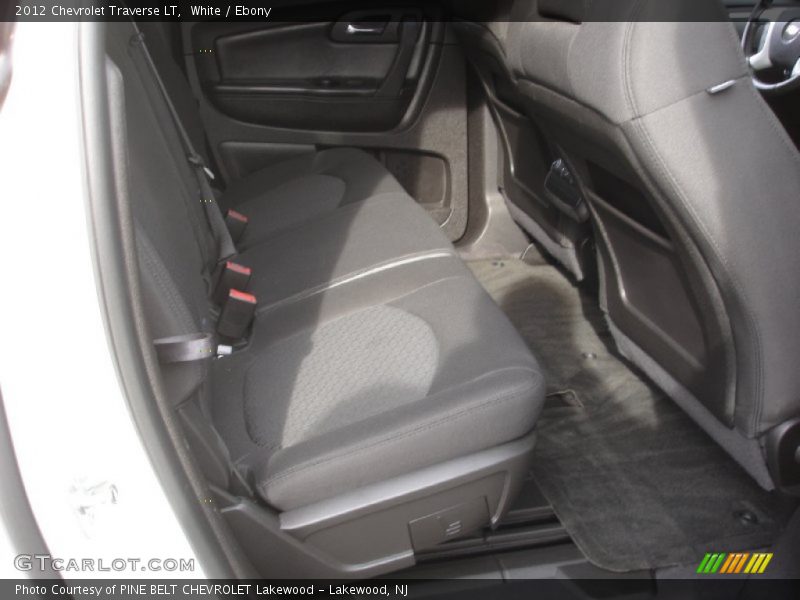 White / Ebony 2012 Chevrolet Traverse LT