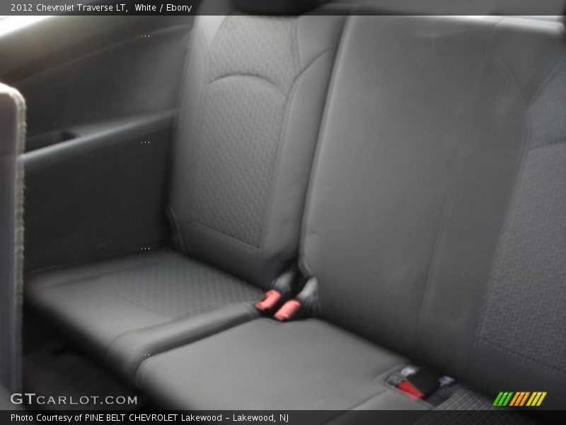 White / Ebony 2012 Chevrolet Traverse LT