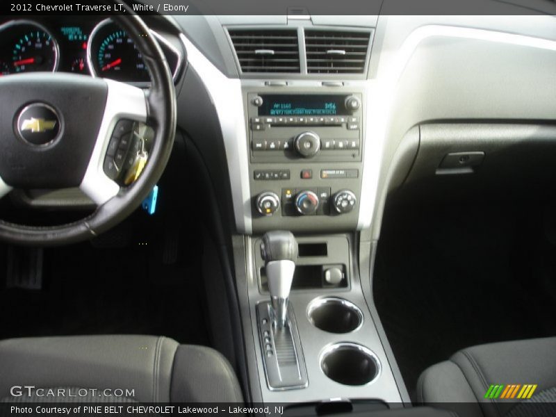 White / Ebony 2012 Chevrolet Traverse LT