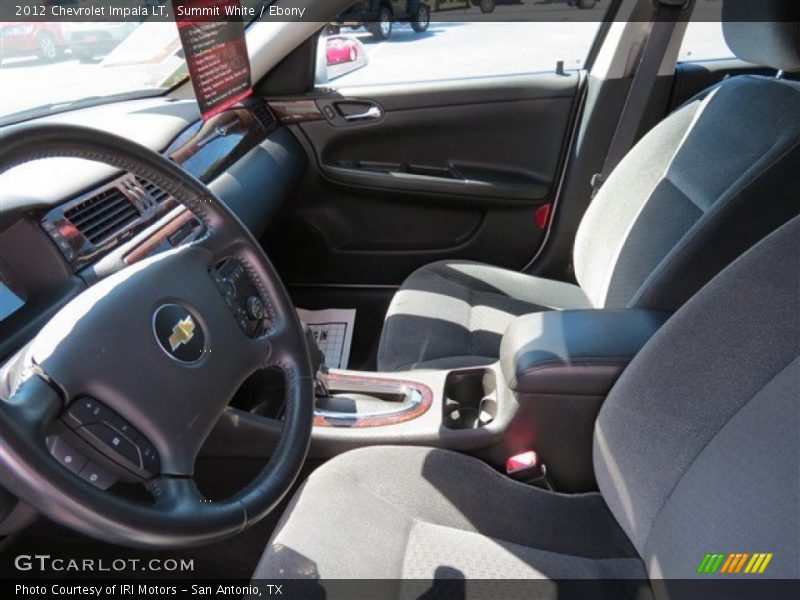 Summit White / Ebony 2012 Chevrolet Impala LT