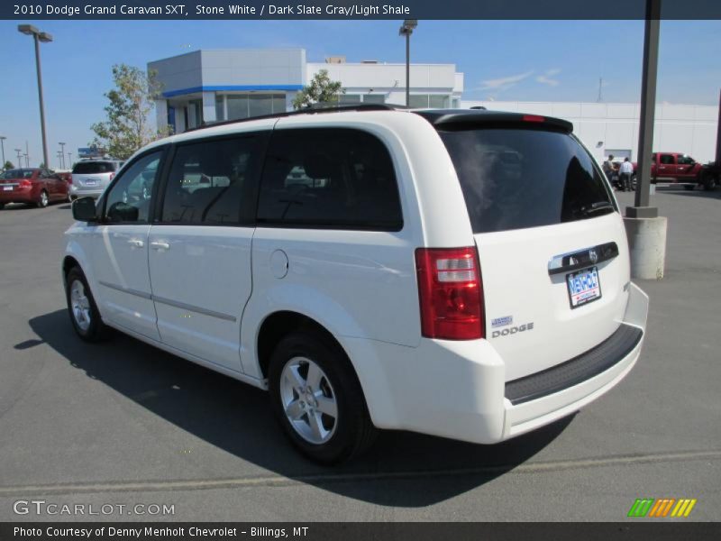 Stone White / Dark Slate Gray/Light Shale 2010 Dodge Grand Caravan SXT