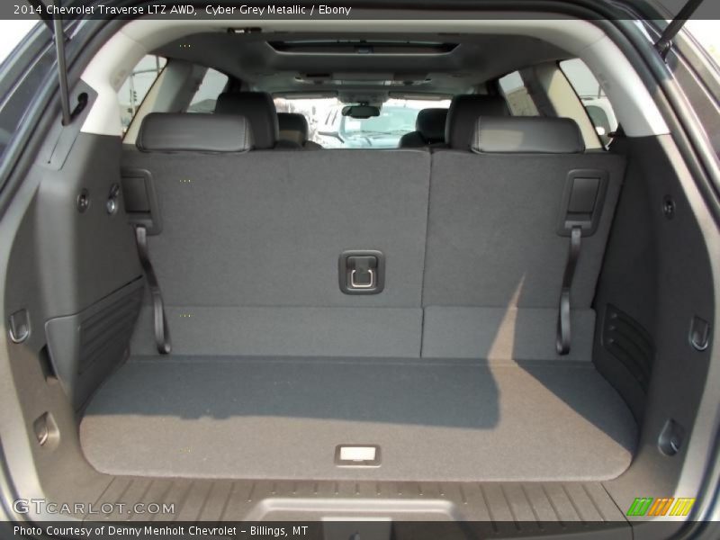 Cyber Grey Metallic / Ebony 2014 Chevrolet Traverse LTZ AWD