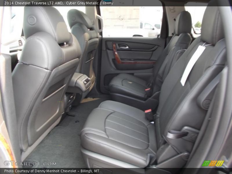 Cyber Grey Metallic / Ebony 2014 Chevrolet Traverse LTZ AWD
