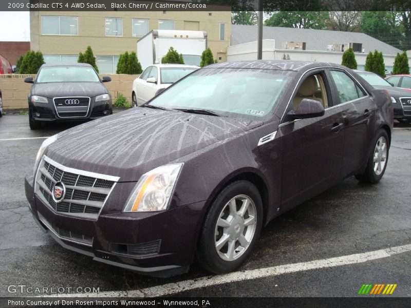 Black Cherry / Cashmere/Cocoa 2009 Cadillac CTS 4 AWD Sedan