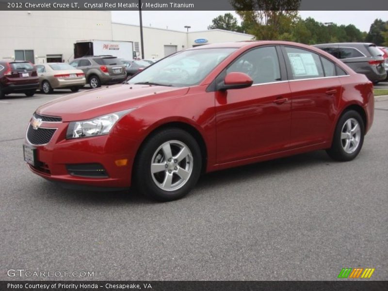 Crystal Red Metallic / Medium Titanium 2012 Chevrolet Cruze LT
