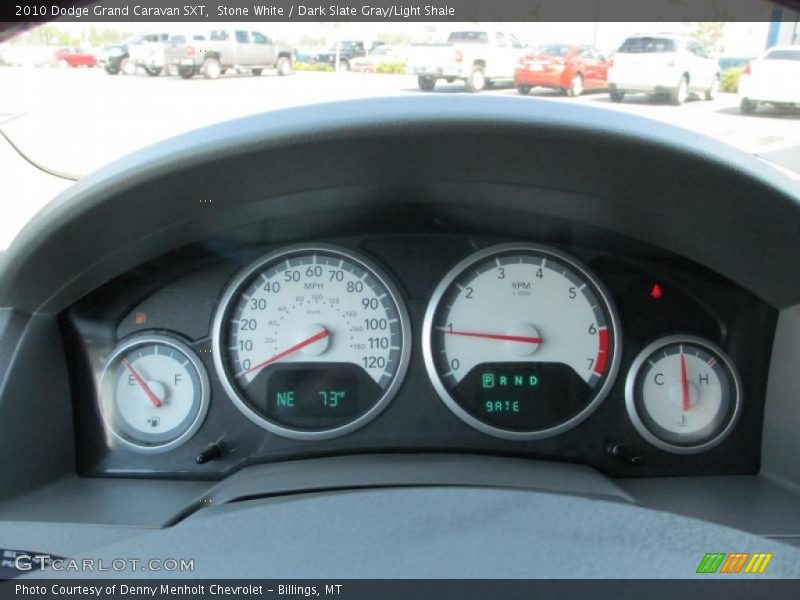Stone White / Dark Slate Gray/Light Shale 2010 Dodge Grand Caravan SXT
