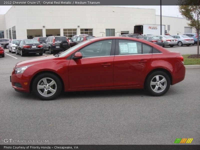 Crystal Red Metallic / Medium Titanium 2012 Chevrolet Cruze LT