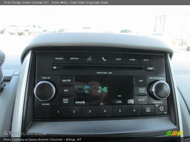 Stone White / Dark Slate Gray/Light Shale 2010 Dodge Grand Caravan SXT