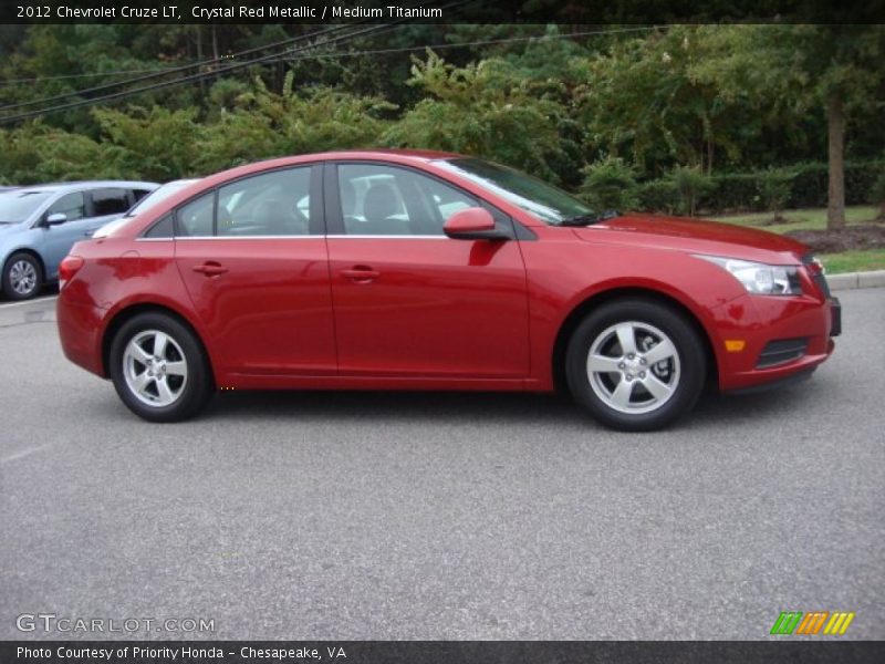Crystal Red Metallic / Medium Titanium 2012 Chevrolet Cruze LT