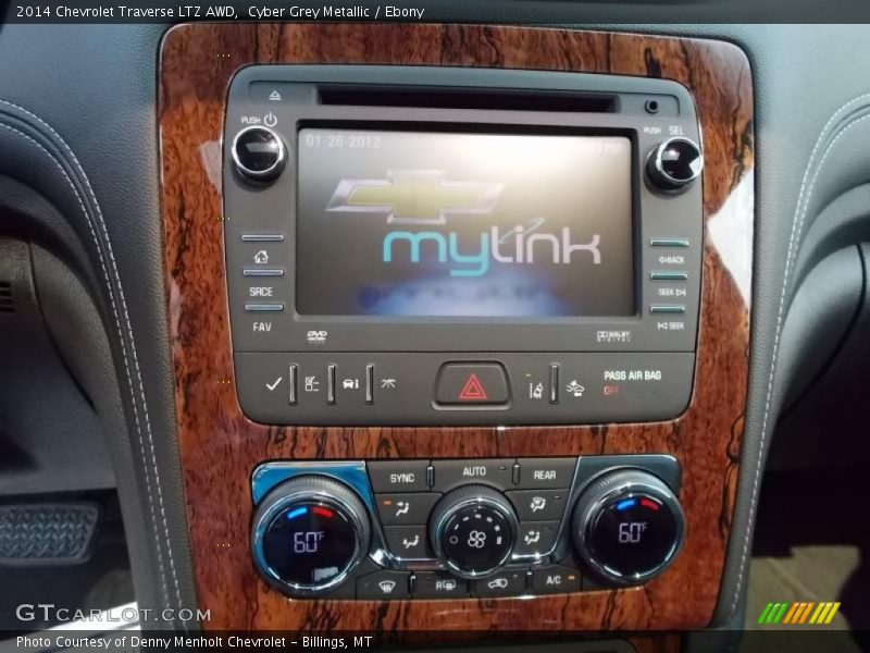 Cyber Grey Metallic / Ebony 2014 Chevrolet Traverse LTZ AWD