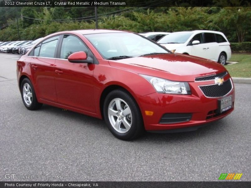 Crystal Red Metallic / Medium Titanium 2012 Chevrolet Cruze LT