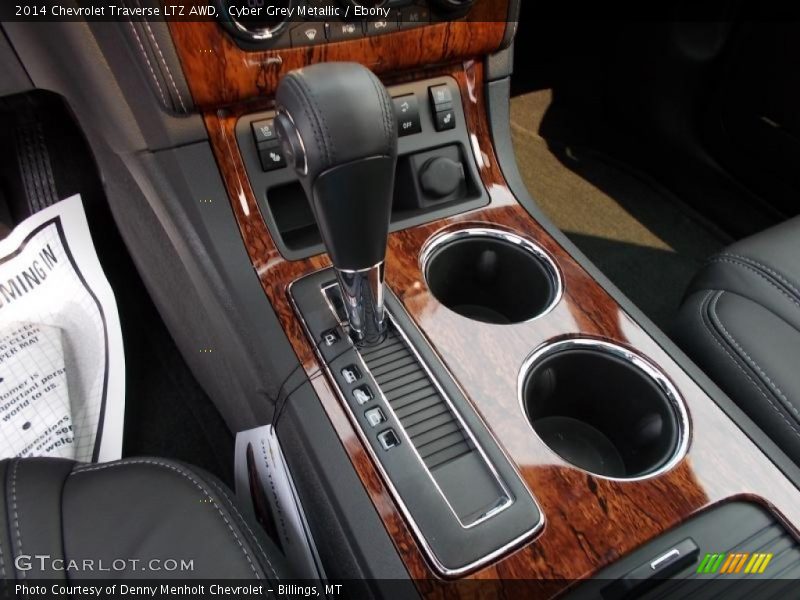 Cyber Grey Metallic / Ebony 2014 Chevrolet Traverse LTZ AWD