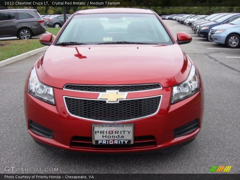 Crystal Red Metallic / Medium Titanium 2012 Chevrolet Cruze LT