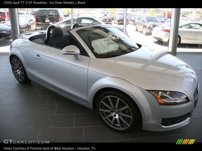 Ice Silver Metallic / Black 2009 Audi TT 2.0T Roadster