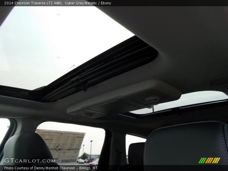 Cyber Grey Metallic / Ebony 2014 Chevrolet Traverse LTZ AWD