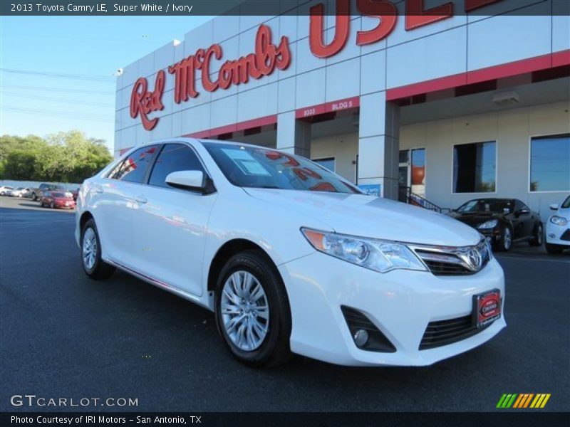 Super White / Ivory 2013 Toyota Camry LE