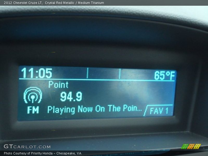 Crystal Red Metallic / Medium Titanium 2012 Chevrolet Cruze LT