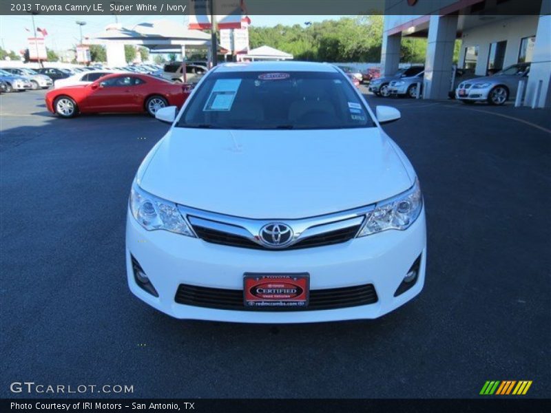 Super White / Ivory 2013 Toyota Camry LE