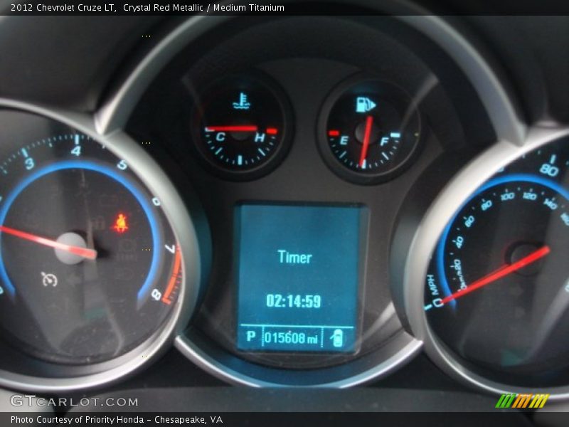 Crystal Red Metallic / Medium Titanium 2012 Chevrolet Cruze LT