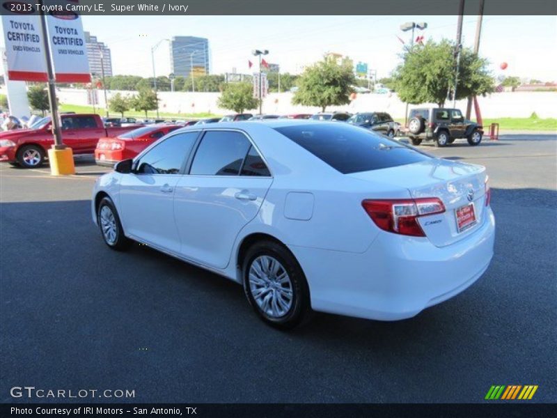 Super White / Ivory 2013 Toyota Camry LE