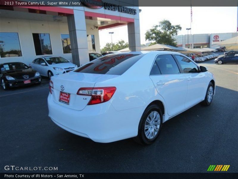 Super White / Ivory 2013 Toyota Camry LE