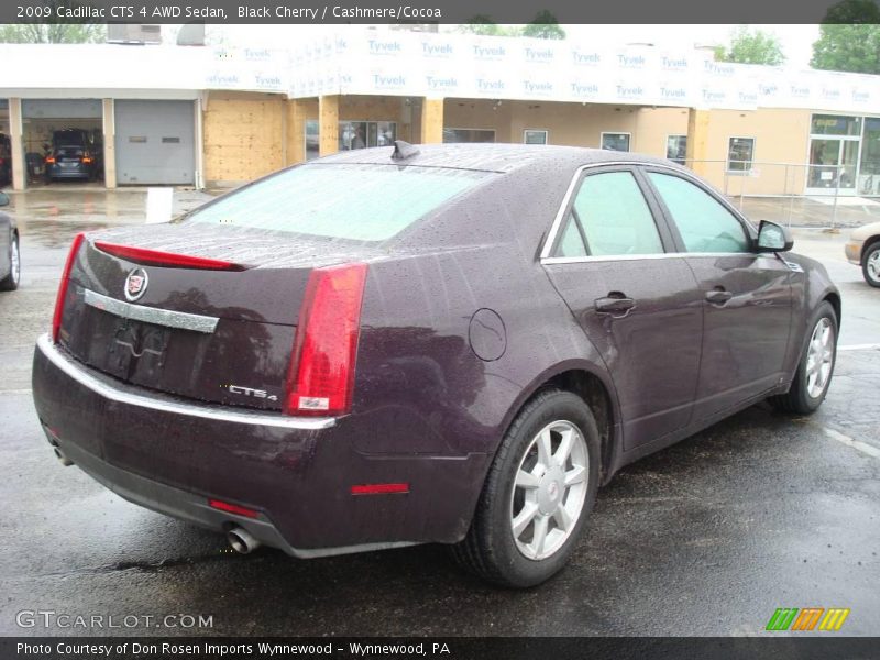 Black Cherry / Cashmere/Cocoa 2009 Cadillac CTS 4 AWD Sedan